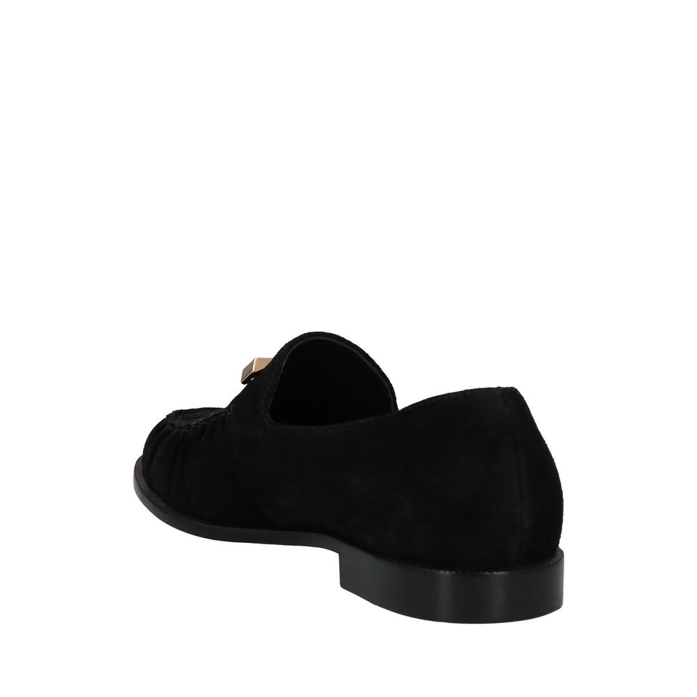 Giuseppe Zanotti Black Calfskin Slip-On Men's Loafers