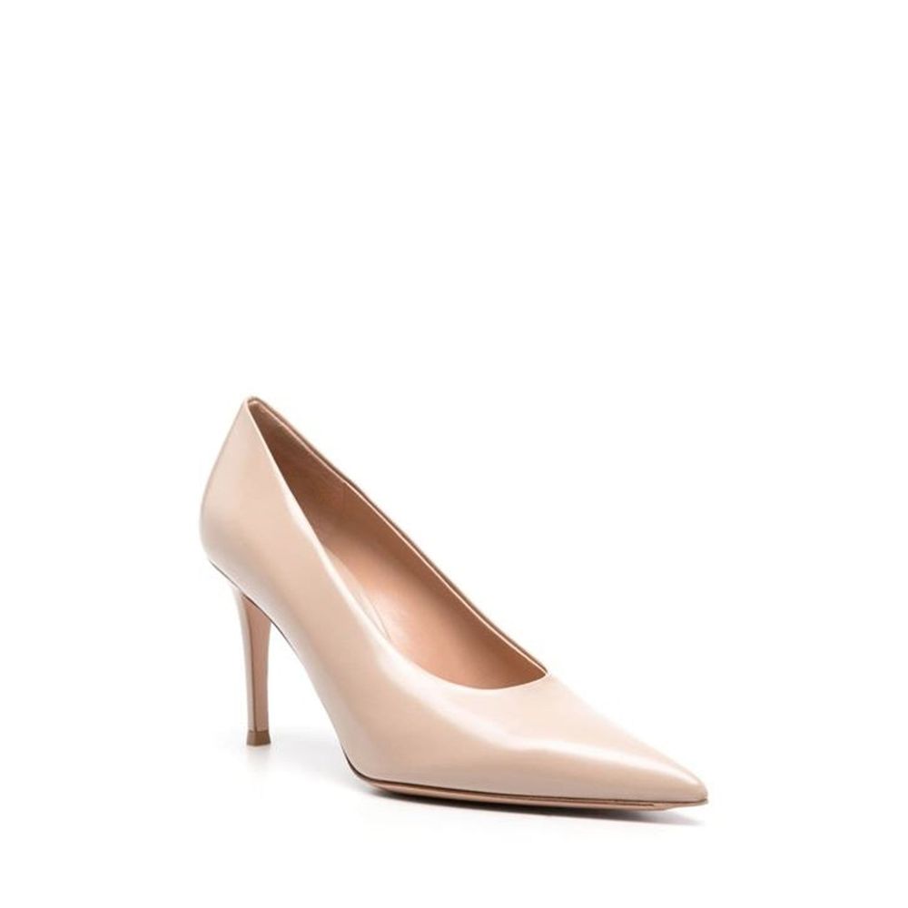 Gianvito Rossi Beige Calfskin High Heel Women's Pumps