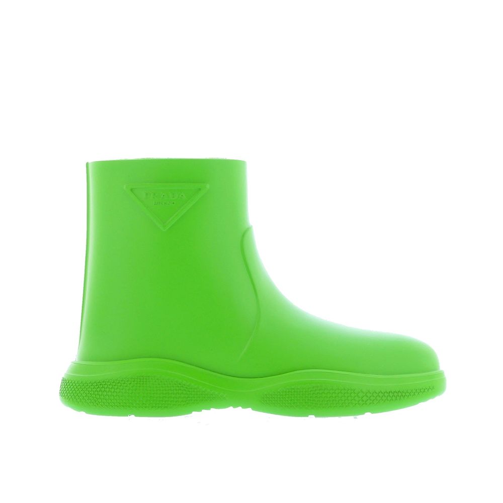 Prada Bicolor Rubber Rain Women's Boots