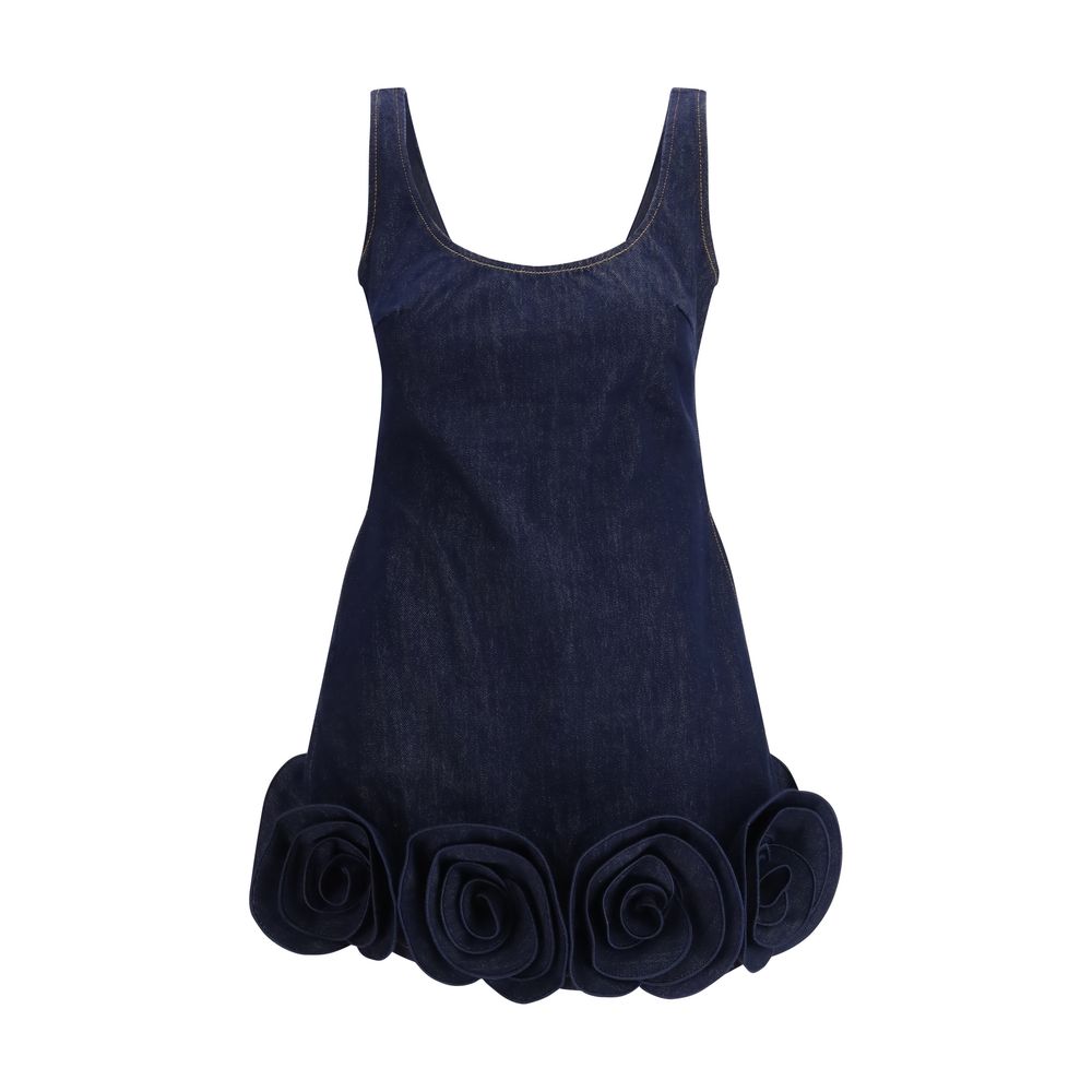 Self-Portrait Blue Cotton Casual Women's Dress