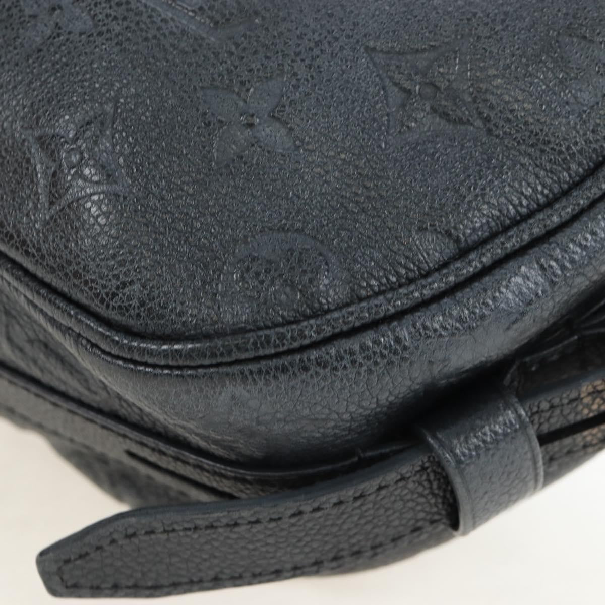 Louis Vuitton Boite Chapeau Souple Monogram Empreinte Leather Black Leather Shoulder Bag Bag (Pre-Owned)