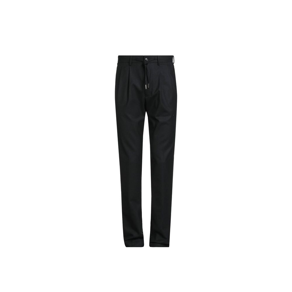 Herno Black Elastane Casual Men's Pants