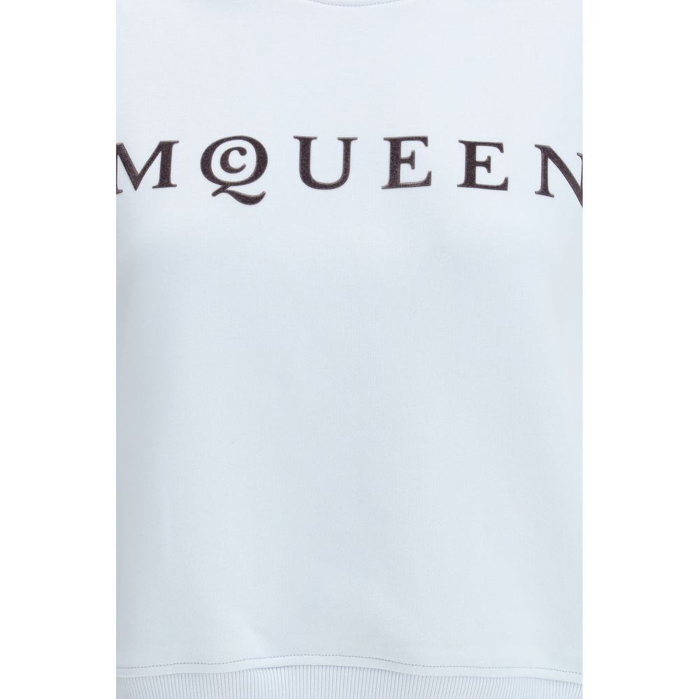 Alexander McQueen Blue Cotton Women's Sweatshirt