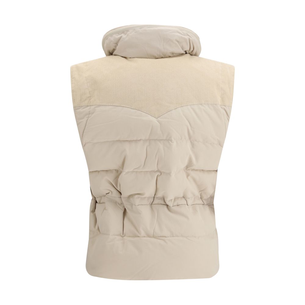 Isabel Marant Étoile Beige Polyamide Sleeveless Women's Jacket