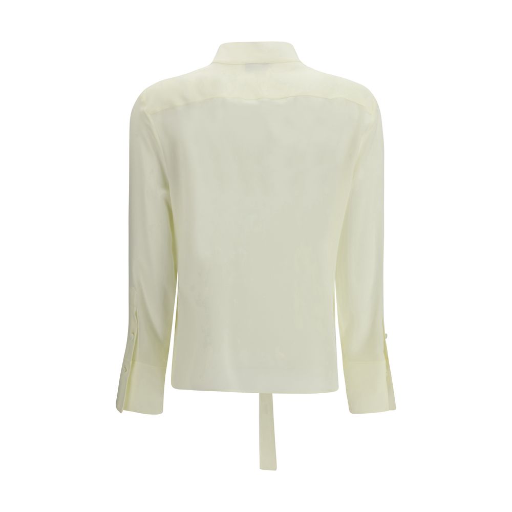 Alexander McQueen Bicolor Silk Women's Blouse