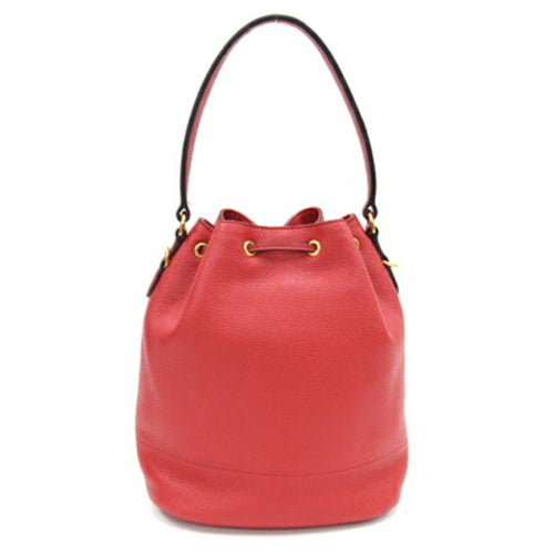 Prada Red Leather Shoulder Bag (Pre-Owned)