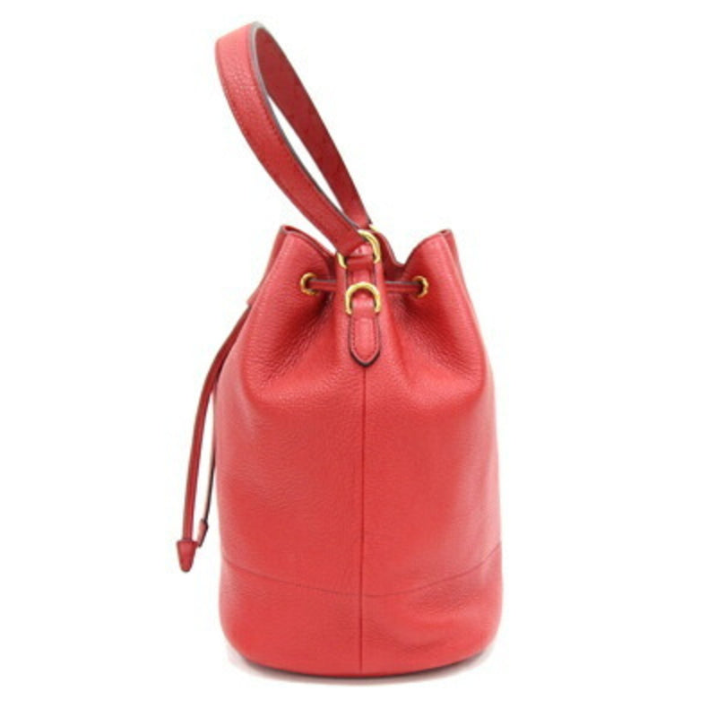Prada Red Leather Shoulder Bag (Pre-Owned)