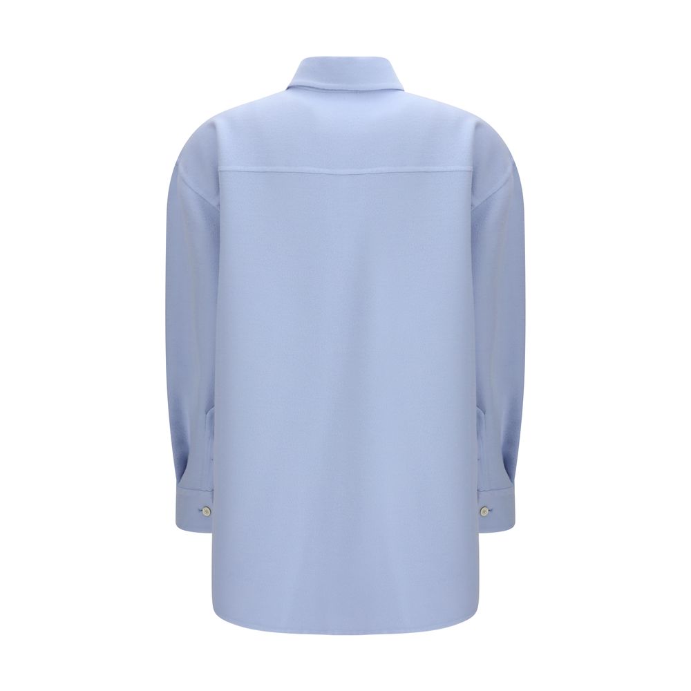 Fabiana Filippi Blue Wool Full-Length Women's Jacket