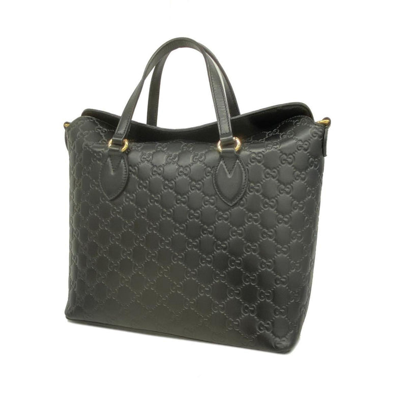 Gucci Guccissima Black Leather Handbag (Pre-Owned)