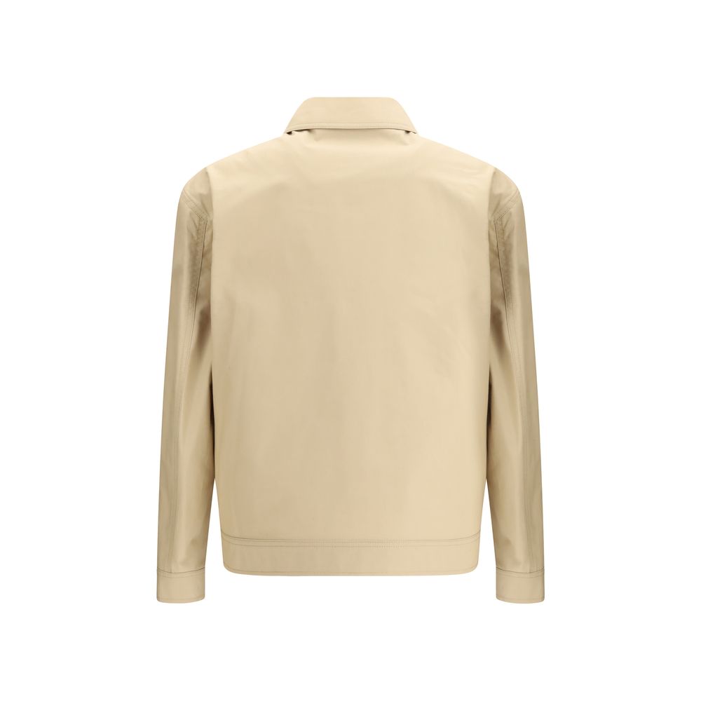 Moschino Beige Cotton Full-Length Men's Jacket