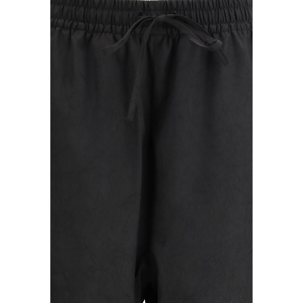 Rohe Black Polyester Joggers (Workout Women's Pants)