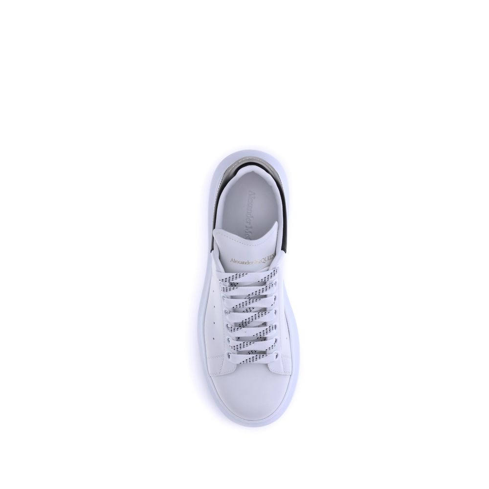 Alexander McQueen White Calf Leather Bos Taurus Platform Men's Sneakers