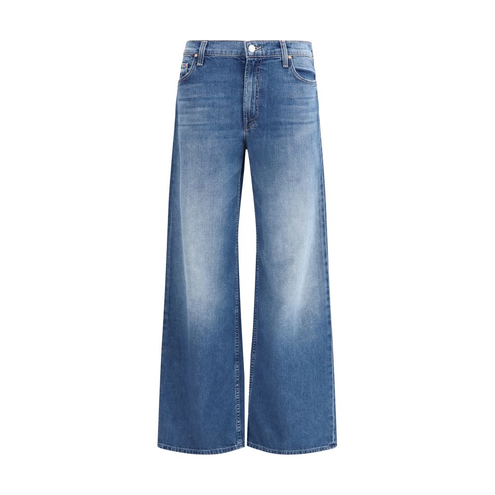 Mother Denim Blue Cotton Flared Women's Jeans