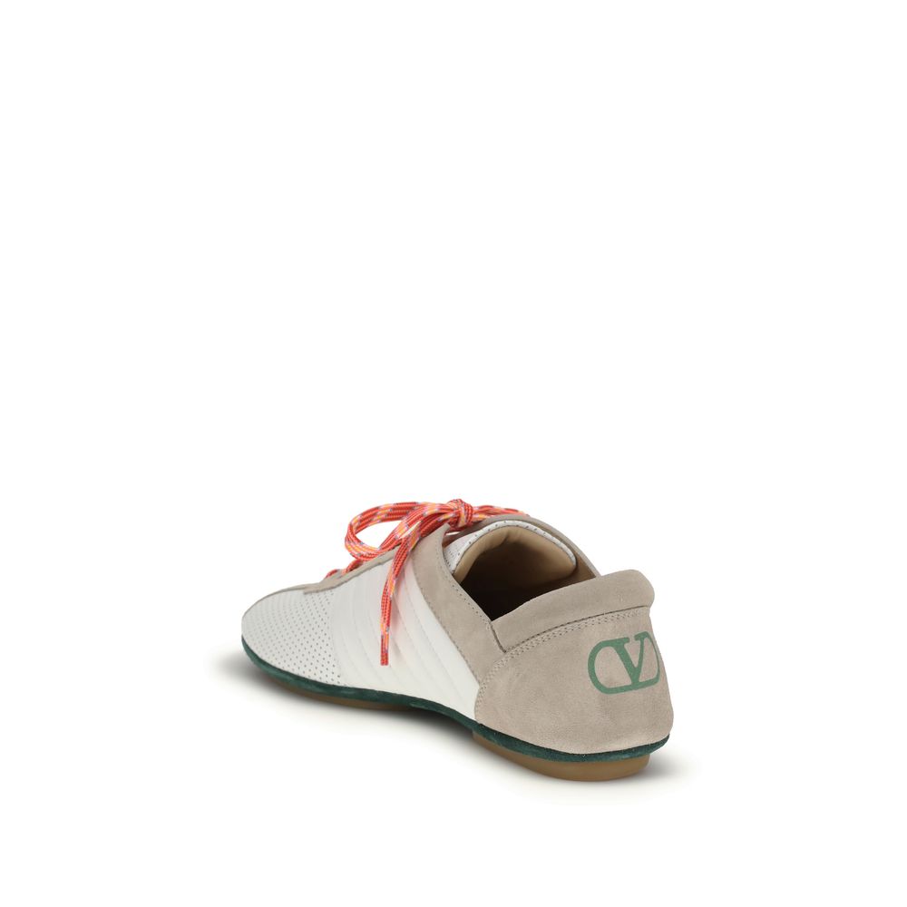 Valentino Garavani Multicolor Calf Leather Bos Taurus Athletic Men's Sneakers