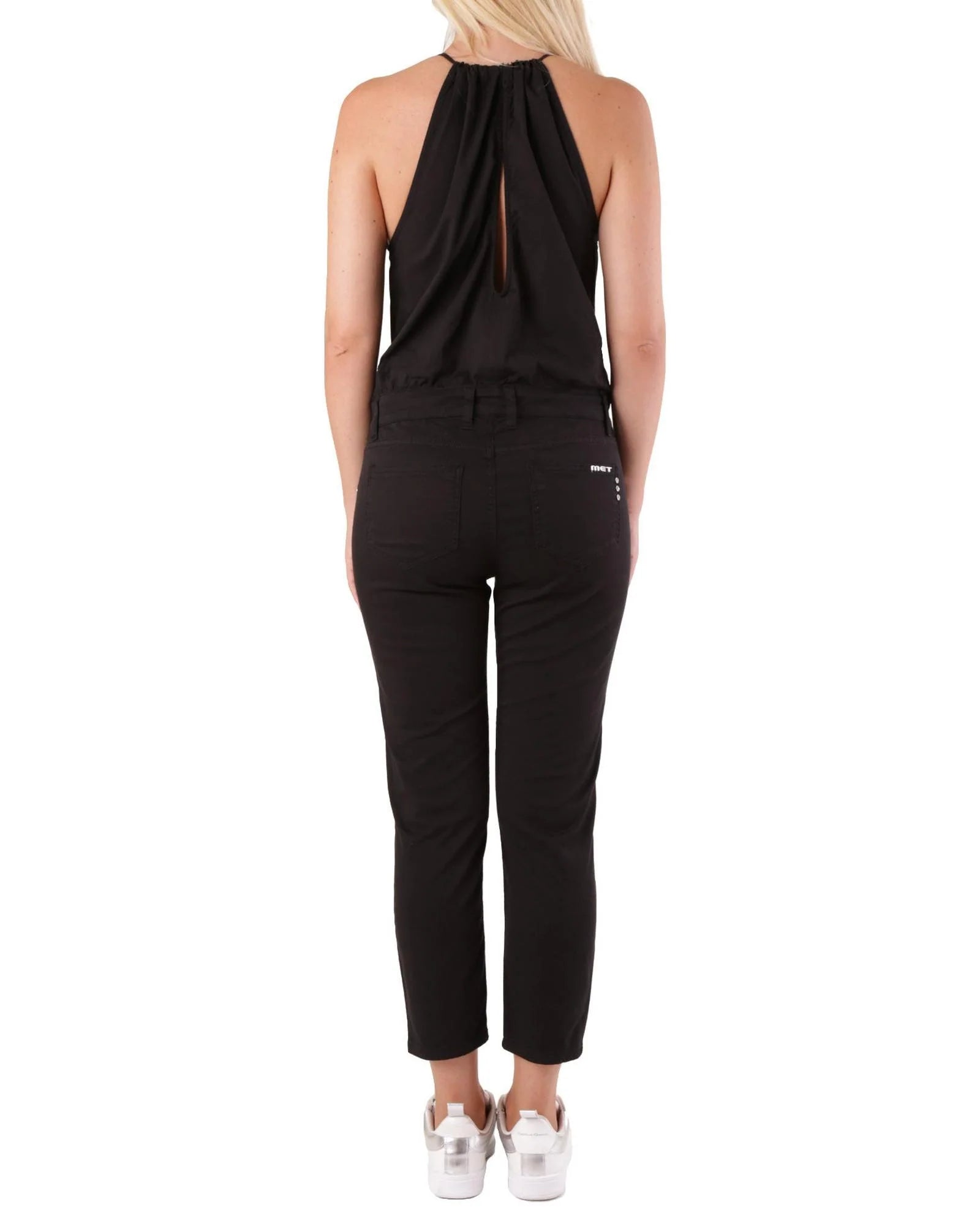 Met Black Cotton Women's Jumpsuit