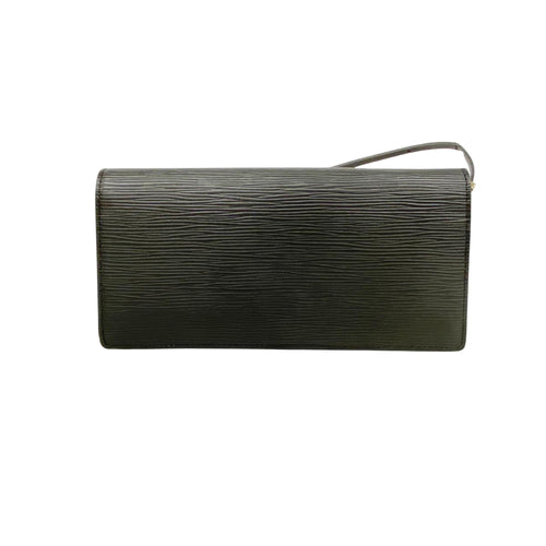 Louis Vuitton Honfleur Black Leather Shoulder Bag (Pre-Owned)