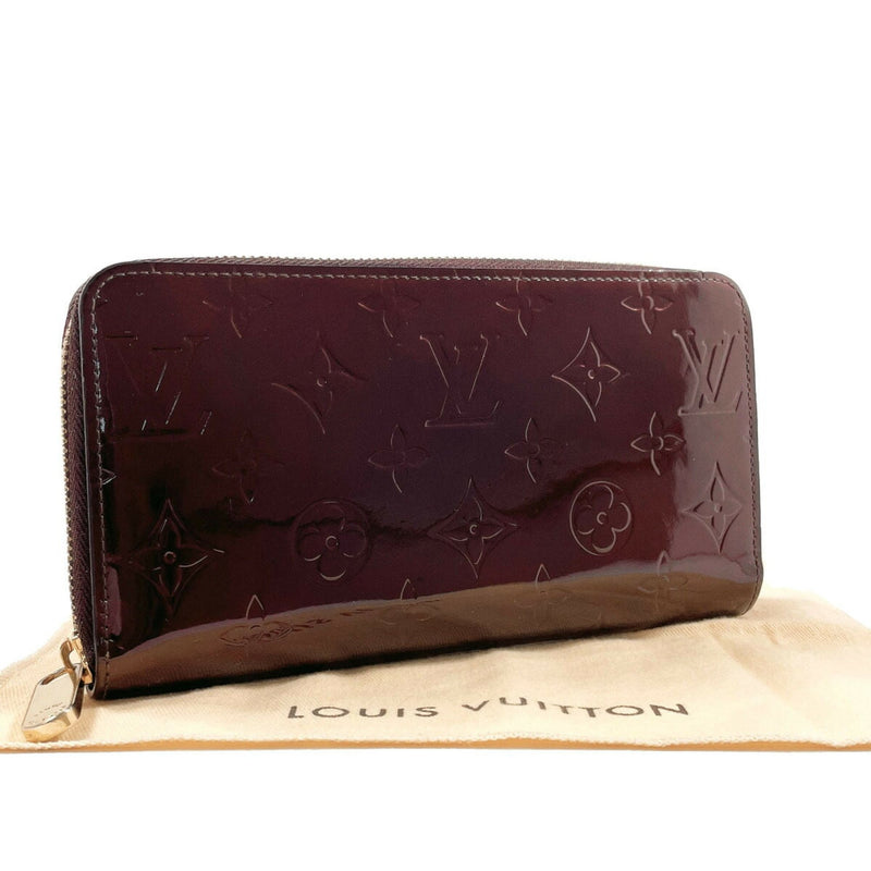 Louis Vuitton Zippy Wallet Burgundy Patent Leather Wallet  (Pre-Owned)