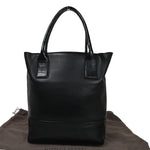 Bottega Veneta Cabas Black Leather Tote Bag (Pre-Owned)