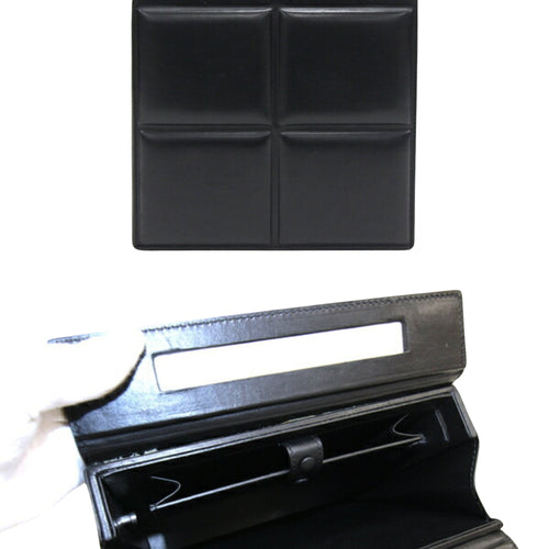 Bottega Veneta Padded Black Leather Handbag (Pre-Owned)