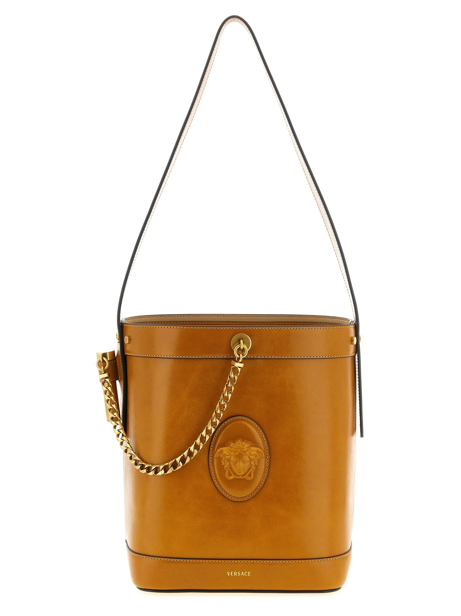 Versace Women's Pivot Small Bucket Bag