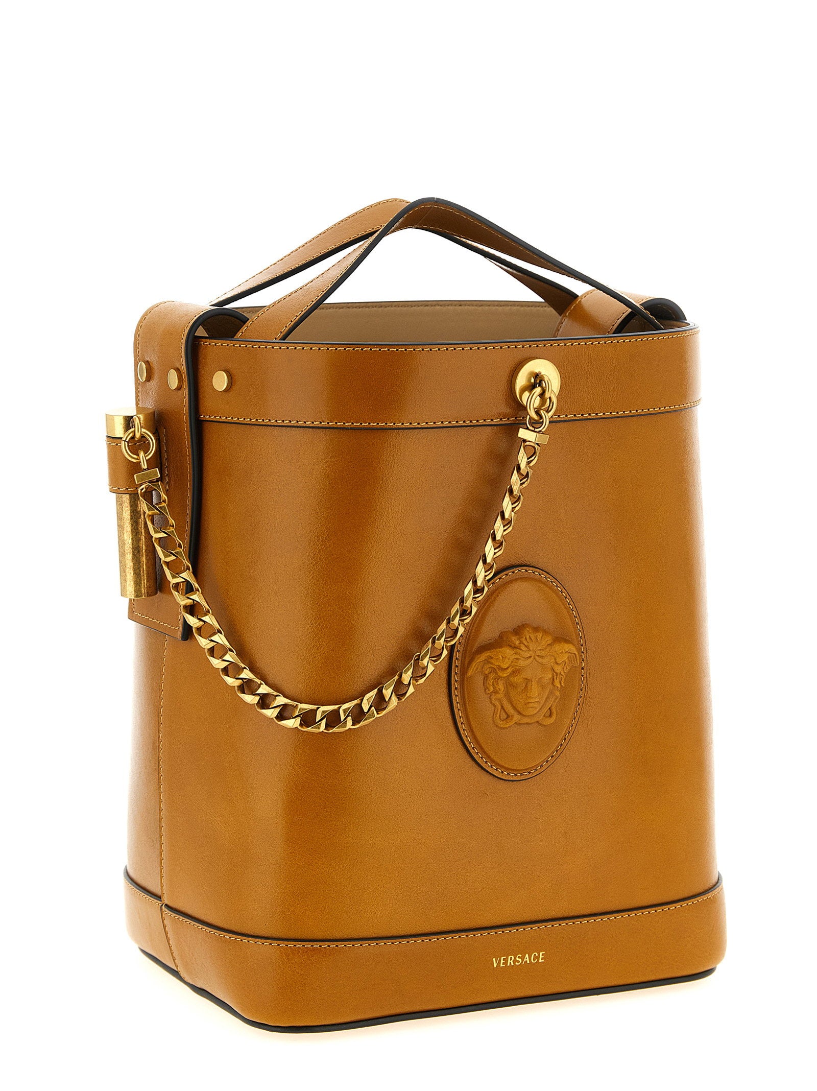 Versace Women's Pivot Small Bucket Bag