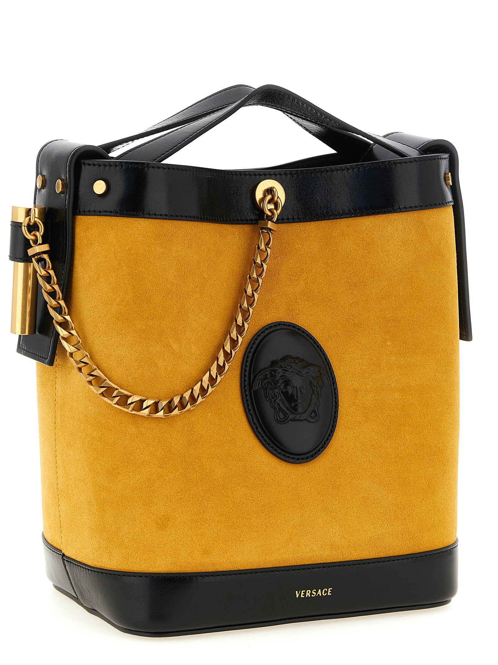 Versace Women's Pivot Small Bucket Bag