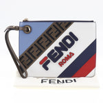 Fendi Fendi Mania Multicolour Leather Clutch Bag (Pre-Owned)