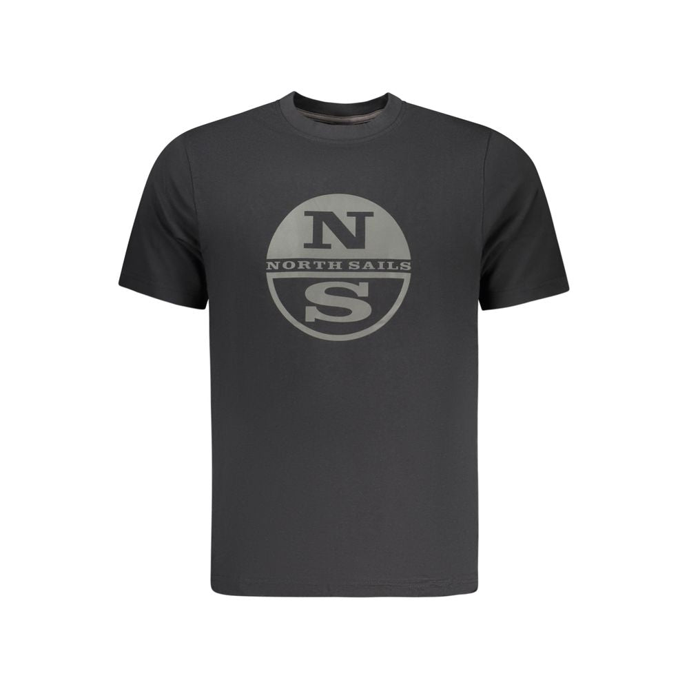 North Sails Black Cotton Men Men's T-Shirt