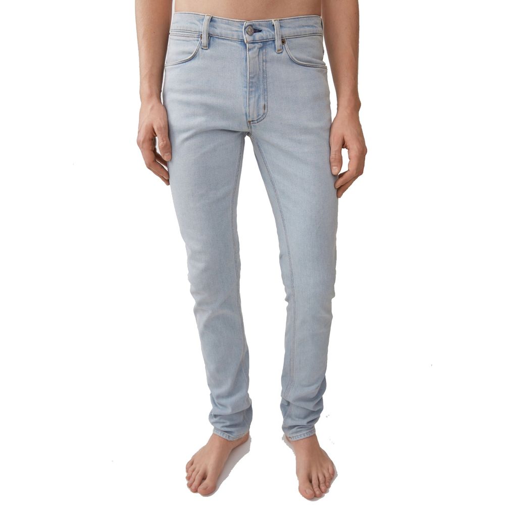 Acne Studios Blue Cotton Skinny Men's Jeans