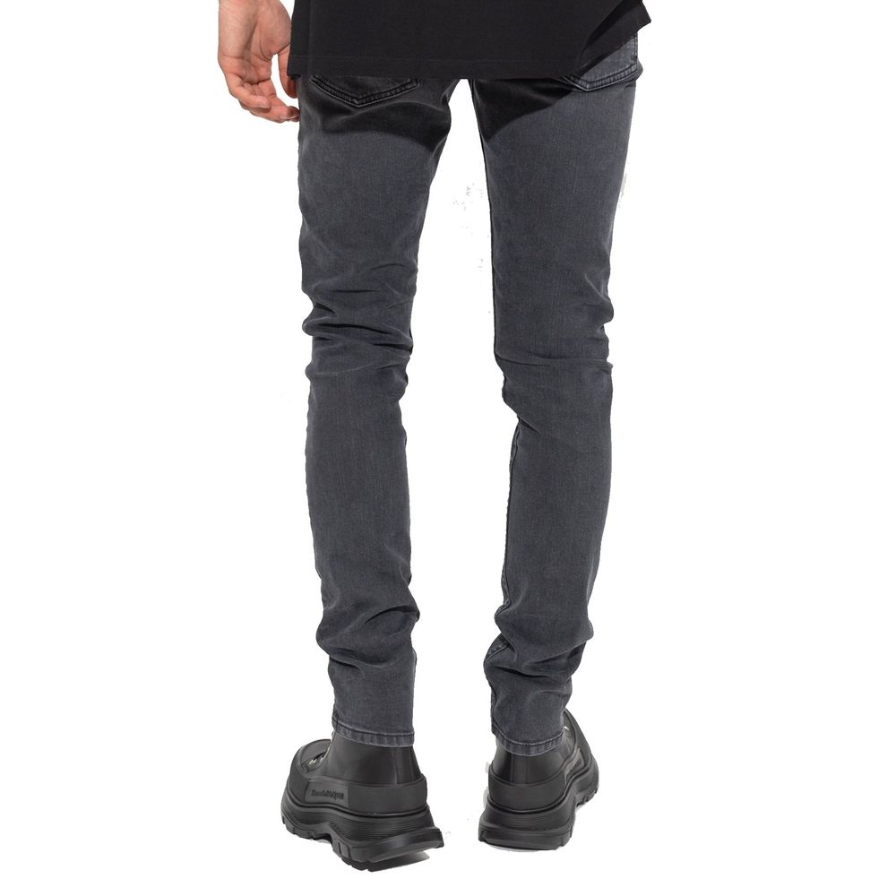Alexander McQueen Black Cotton Skinny Men's Jeans