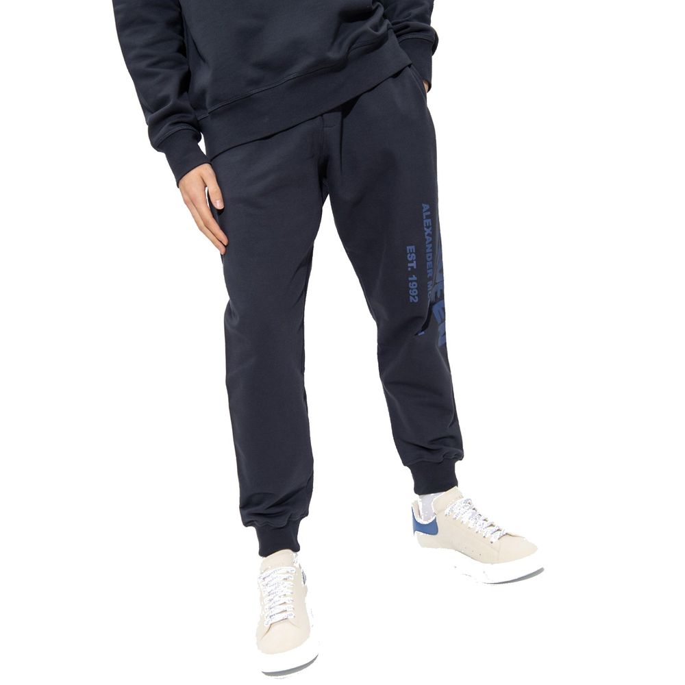 Alexander McQueen Blue Cotton Joggers (Workout Men's Pants)
