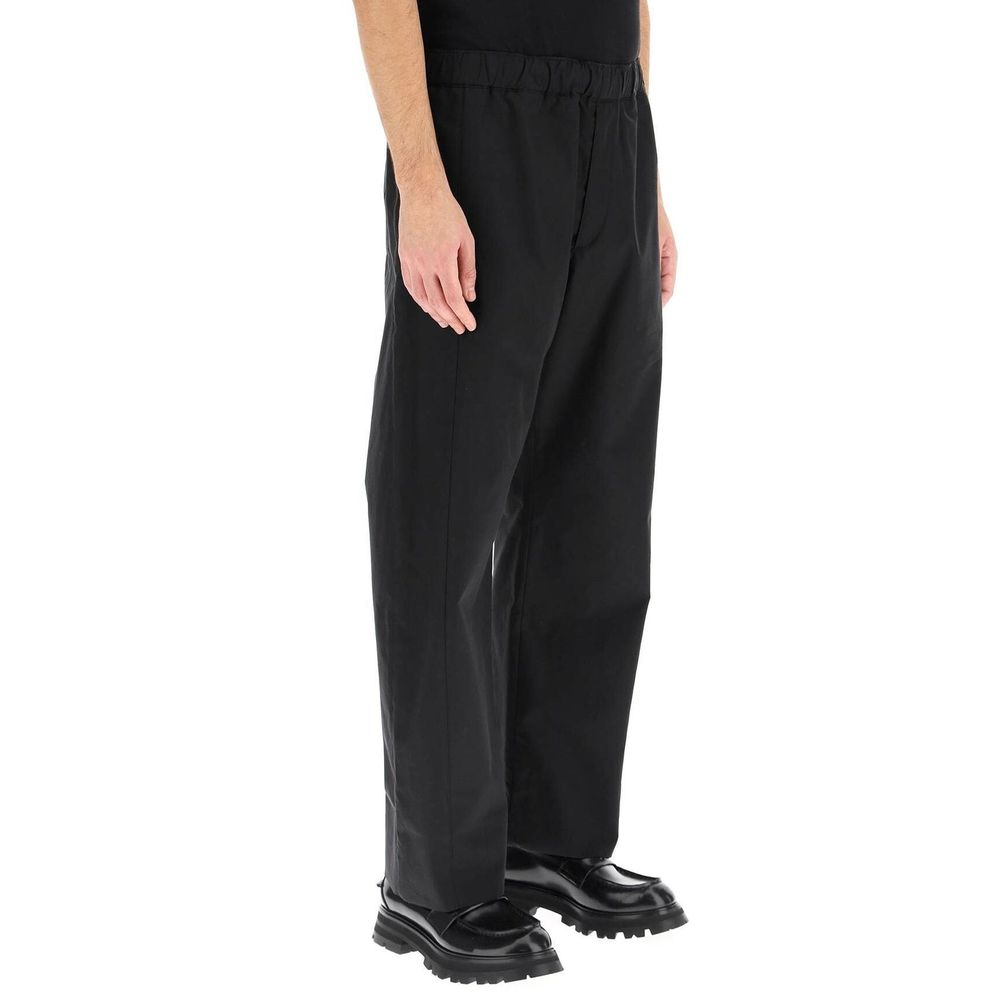 Alexander McQueen Black Cotton Casual Men's Pants