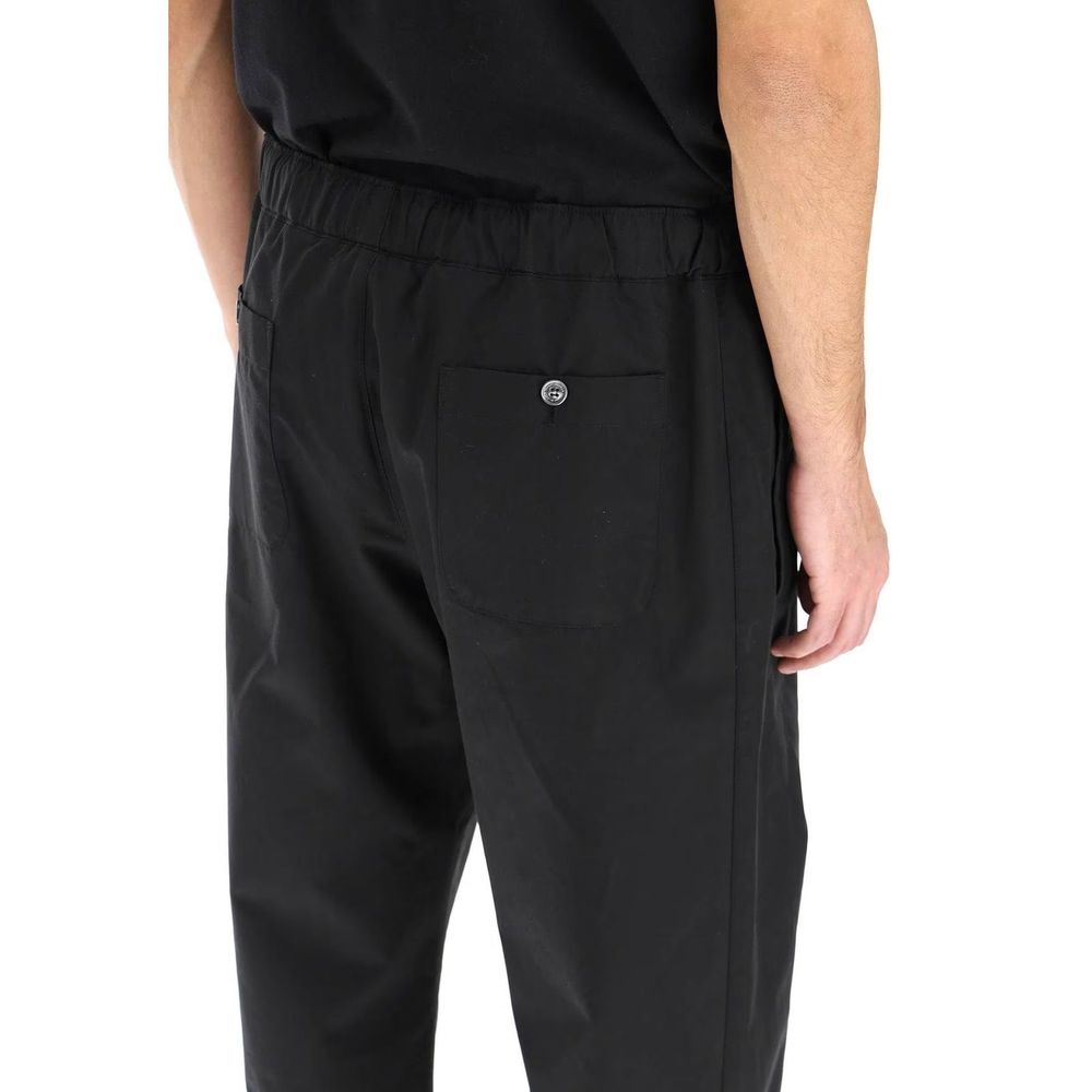 Alexander McQueen Black Cotton Casual Men's Pants