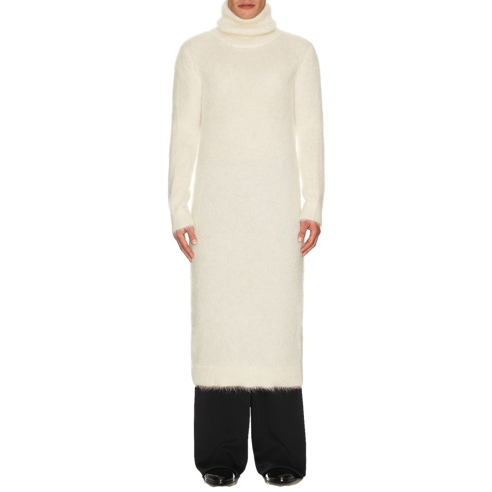 Saint Laurent White Mohair Casual Men's Dress