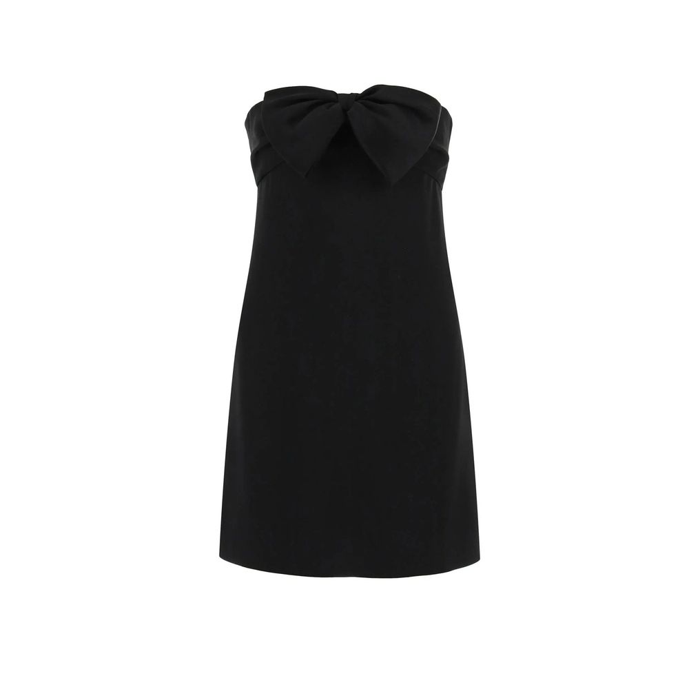 Saint Laurent Black Acetate Cocktail Women's Dress