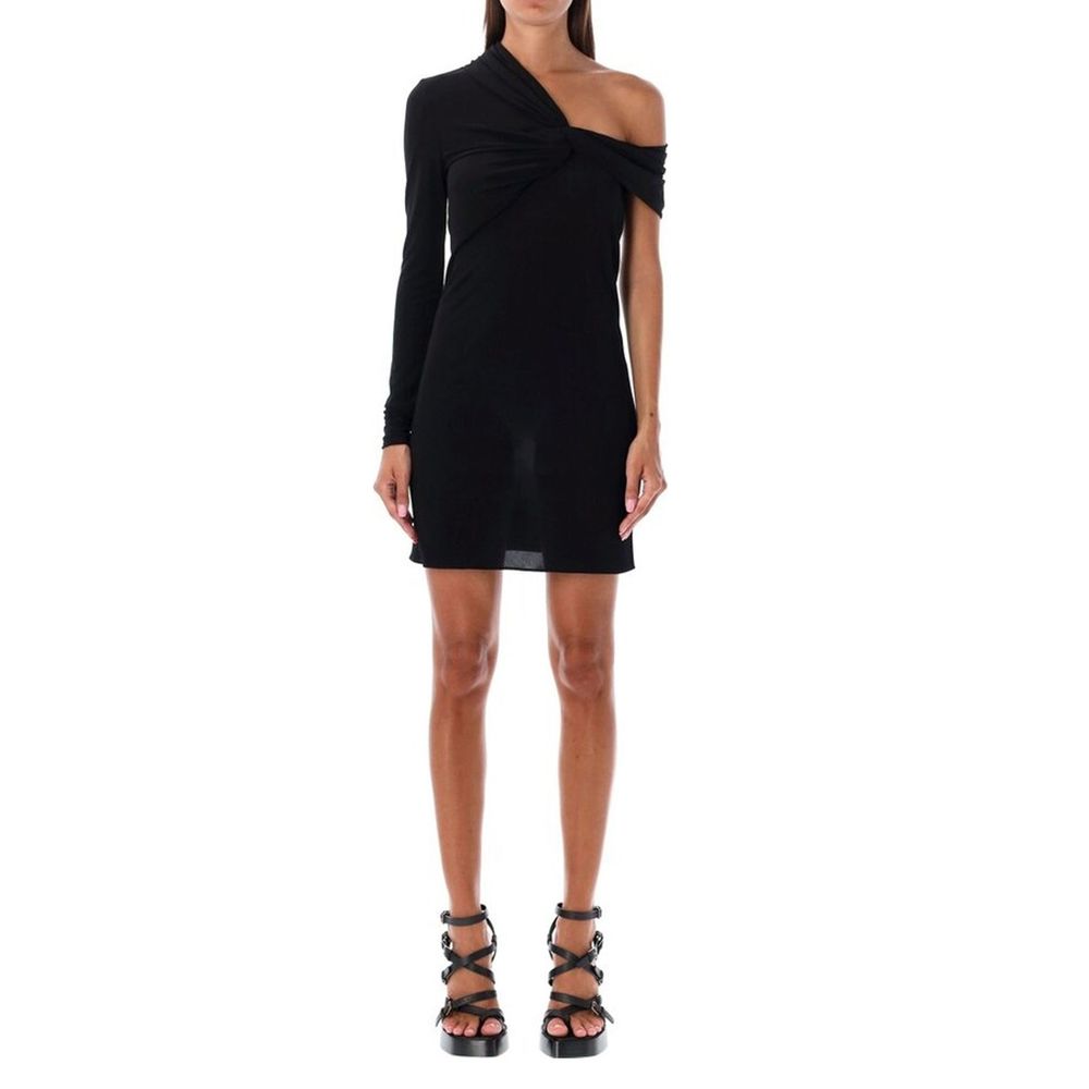 Saint Laurent Black Viscose Cocktail Women's Dress