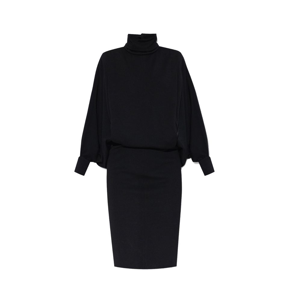 Saint Laurent Black Wool Casual Women's Dress