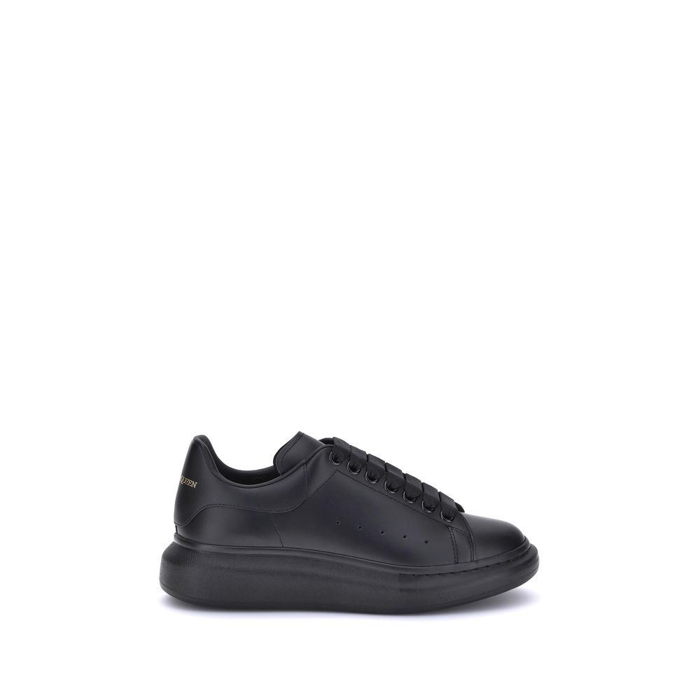 Alexander McQueen Black Calf Leather Bos Taurus Platform Men's Sneakers
