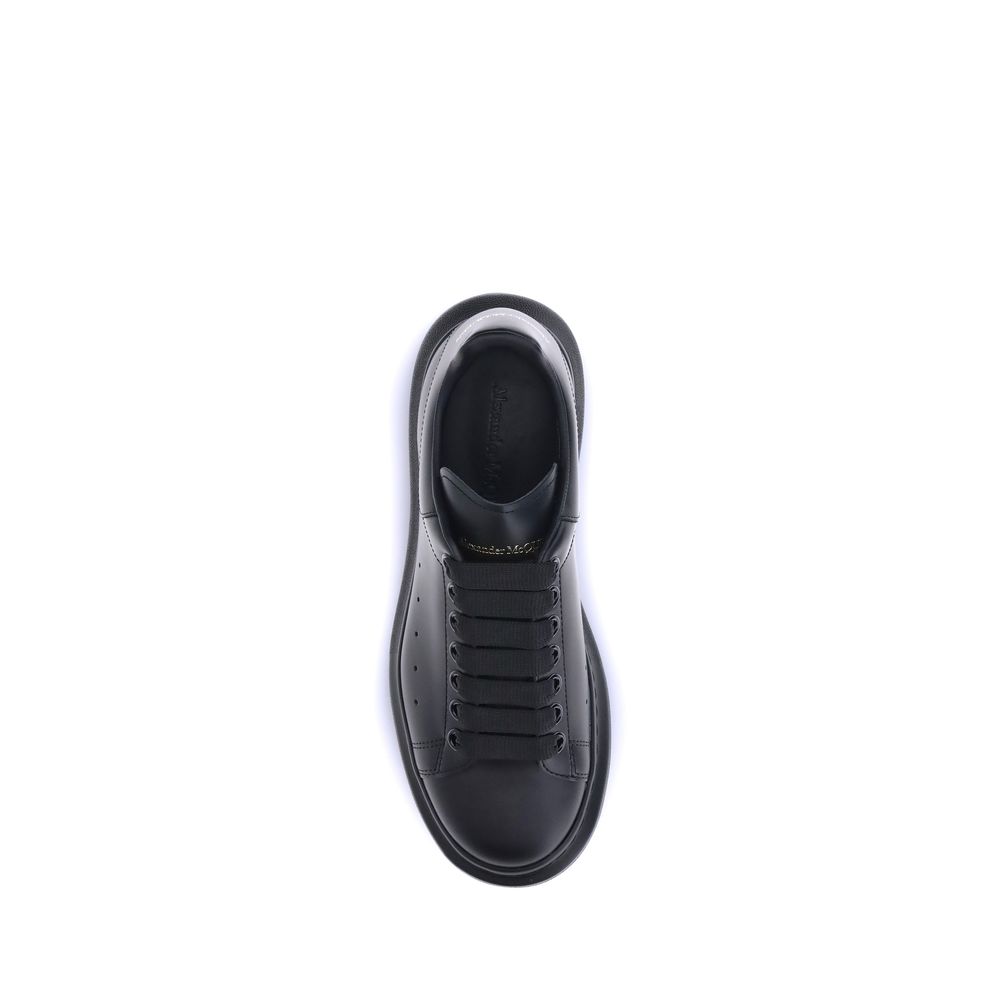 Alexander McQueen Black Calf Leather Bos Taurus Platform Men's Sneakers