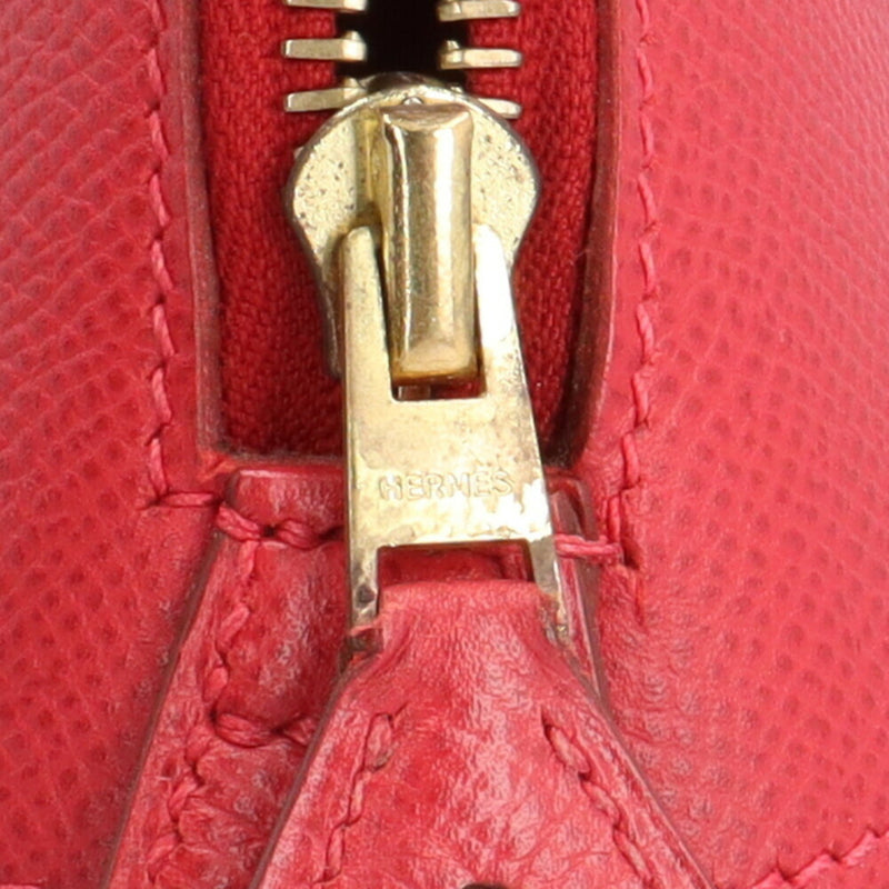 Hermès Bolide Red Leather Shoulder Bag (Pre-Owned)