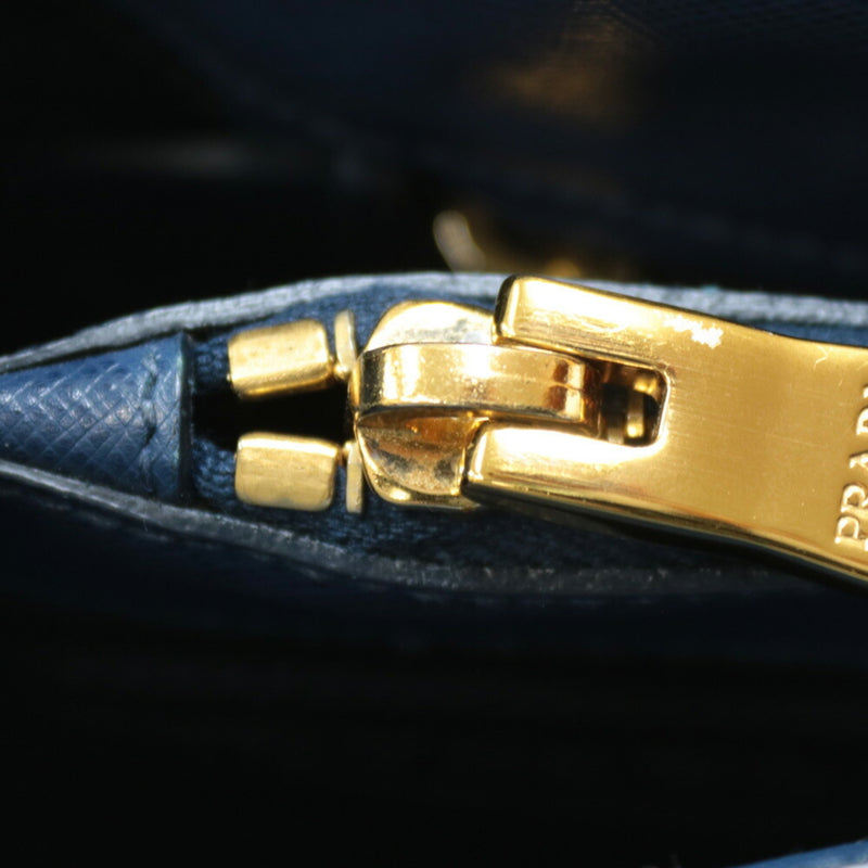 Prada Galleria Navy Leather Handbag (Pre-Owned)
