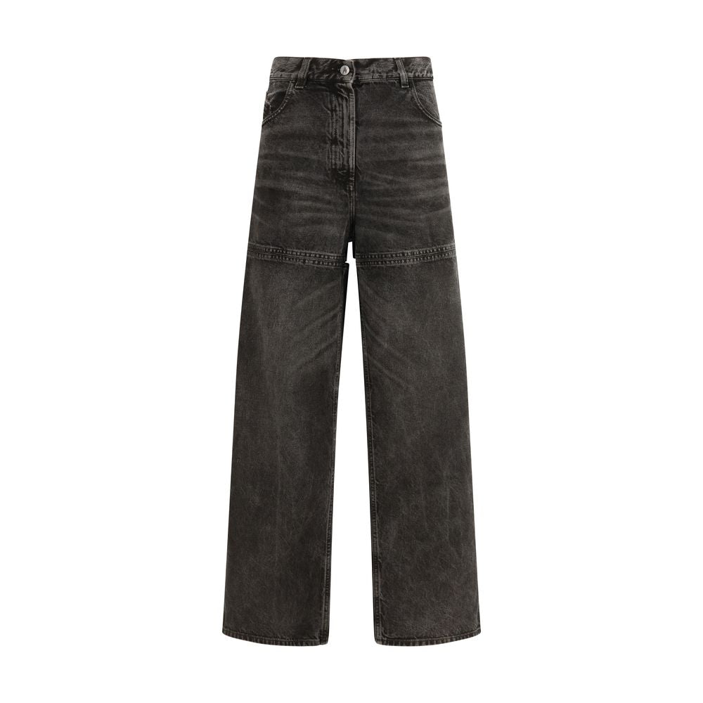 The Attico Black Cotton High-Waisted Women's Jean