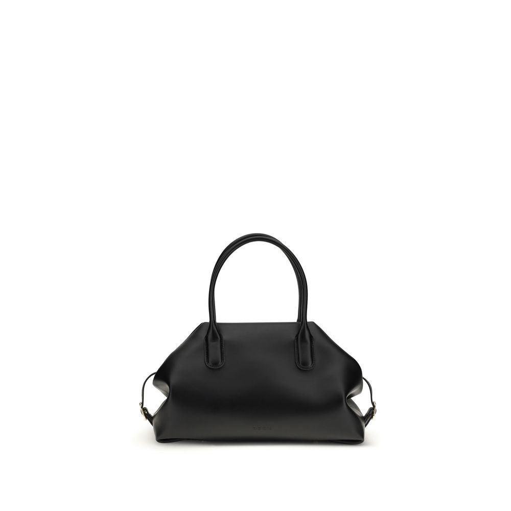 THEMOIRè Black Other Fibres Shoulder Women's Bag