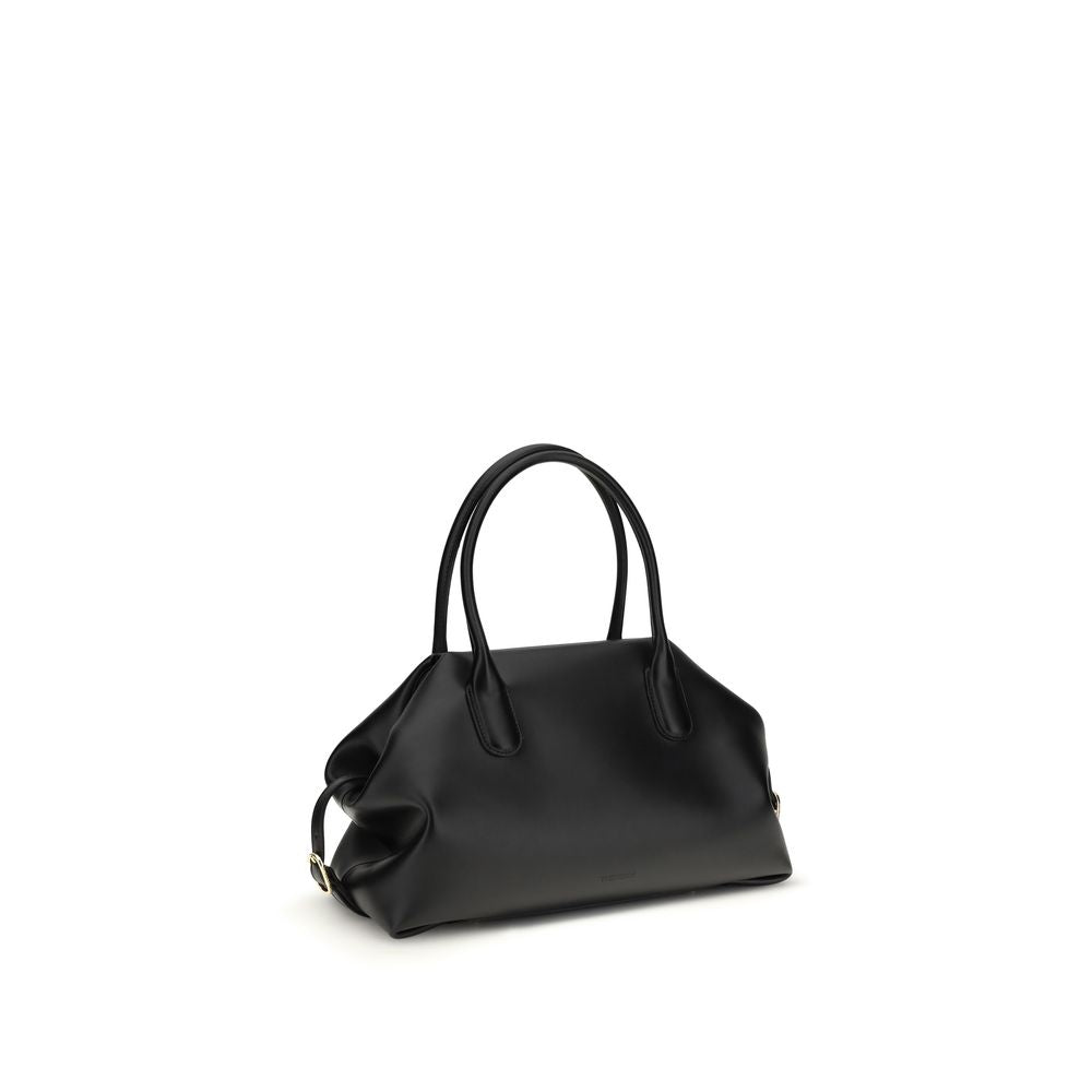 THEMOIRè Black Other Fibres Shoulder Women's Bag