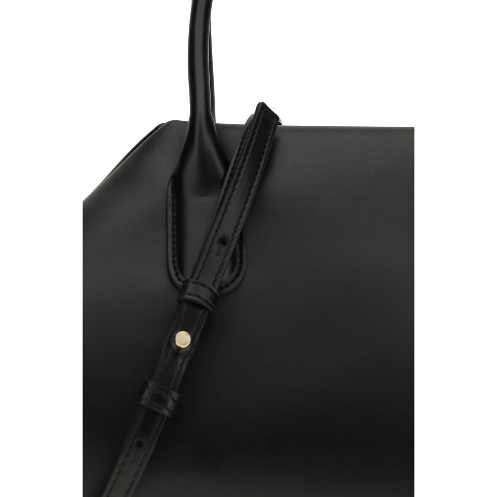 THEMOIRè Black Other Fibres Shoulder Women's Bag
