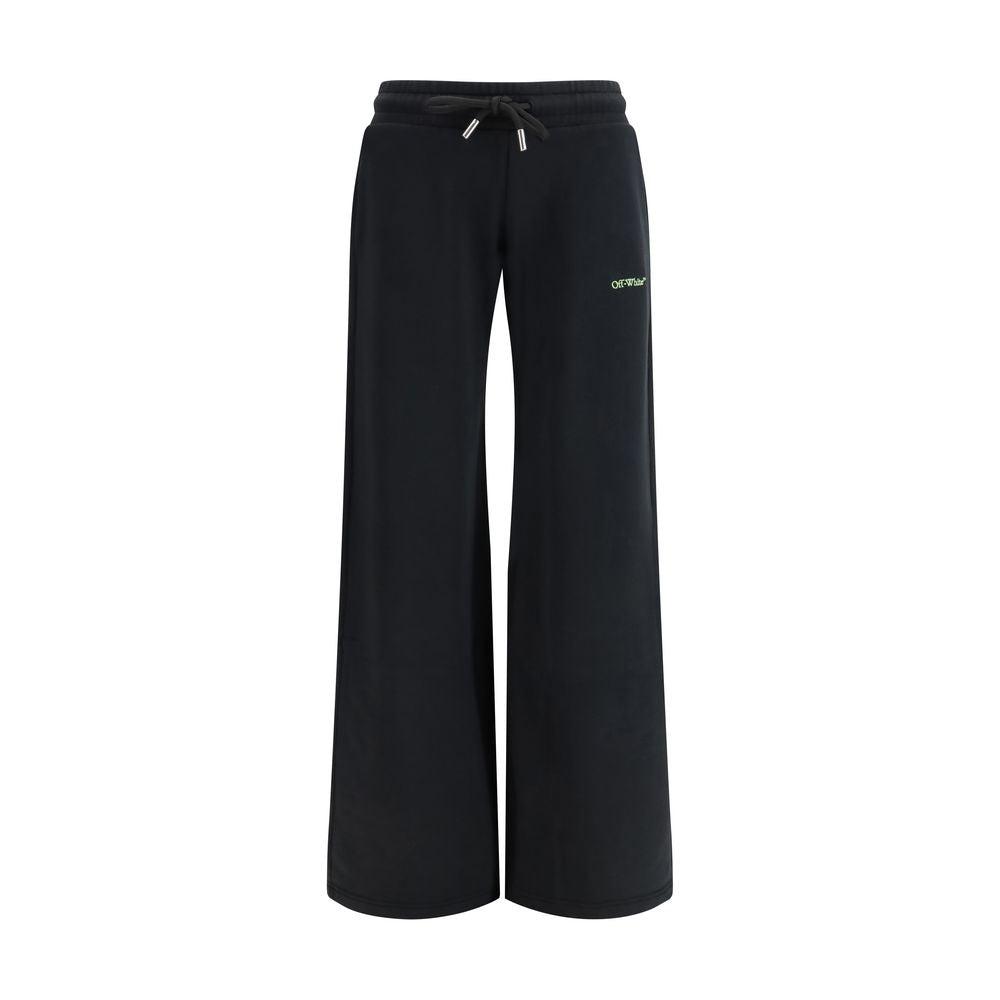 Off-White Black Cotton Casual Women's Pants