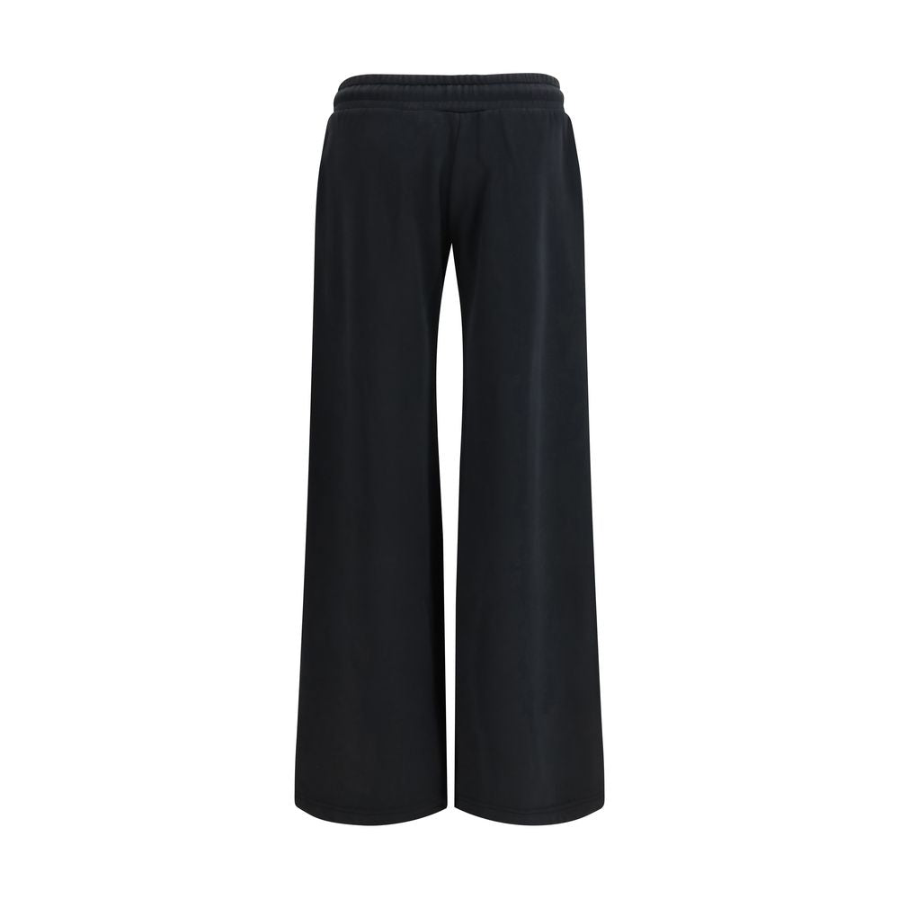 Off-White Black Cotton Casual Women's Pants