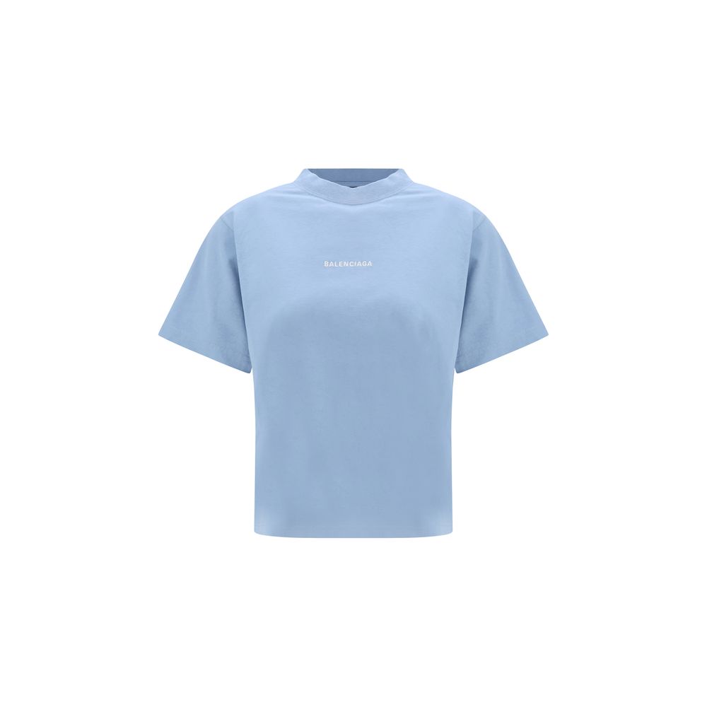 Balenciaga Blue Cotton Women's T-Shirt