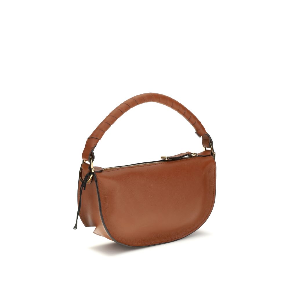 Chloé Brown Calf Leather Bos Taurus Shoulder Women's Bag