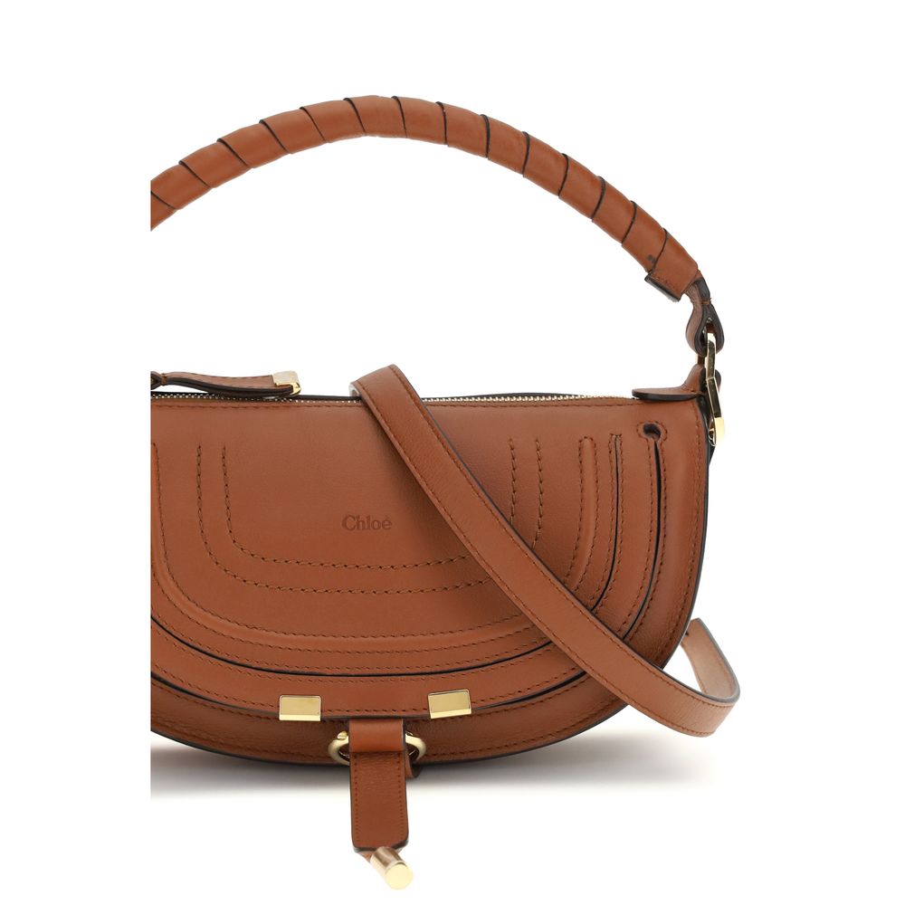 Chloé Brown Calf Leather Bos Taurus Shoulder Women's Bag